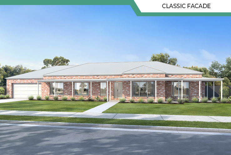 Whitehaven Classic Render at Lewis Dickson Homes in northeast Victoria and southern New South Wales