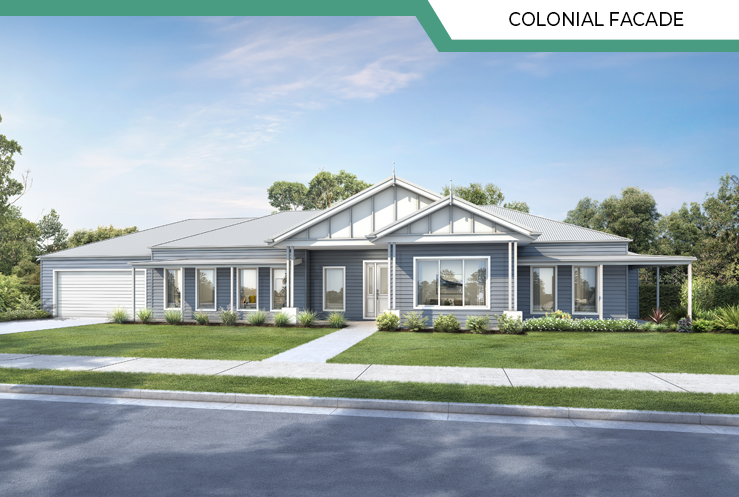 Whitehaven Colonial Render at Lewis Dickson Homes in northeast Victoria and southern New South Wales